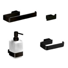 4 Piece Black Accessory Hardware Set